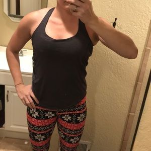 Lululemon tank tap with sports bra attached.